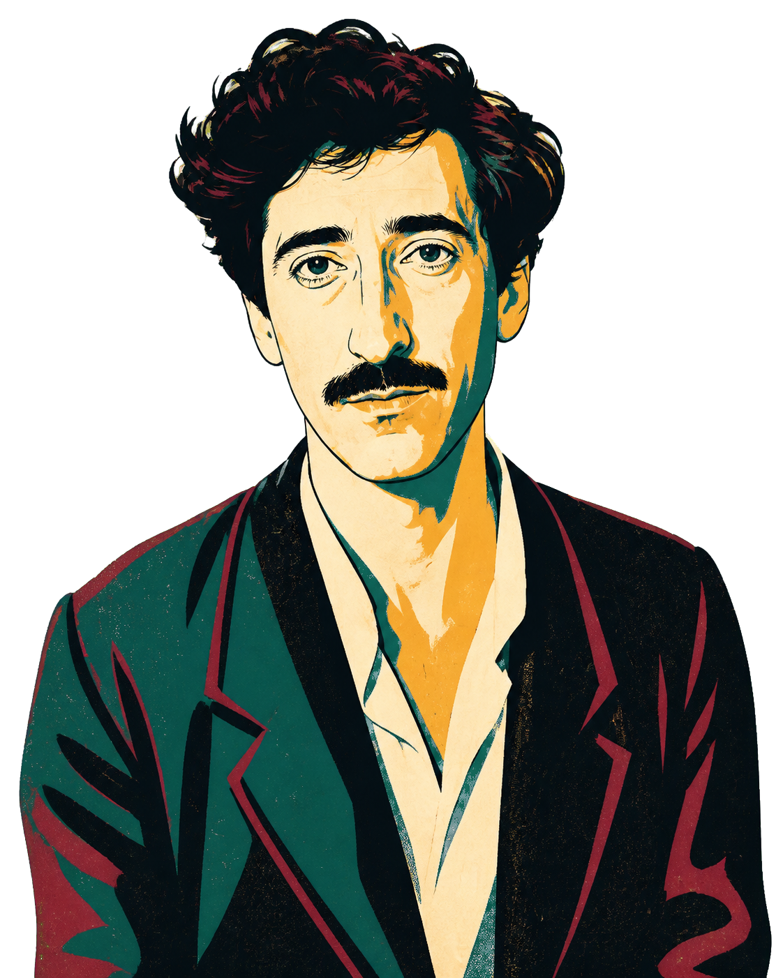 Retrato ilustrado de Amedeo Modigliani