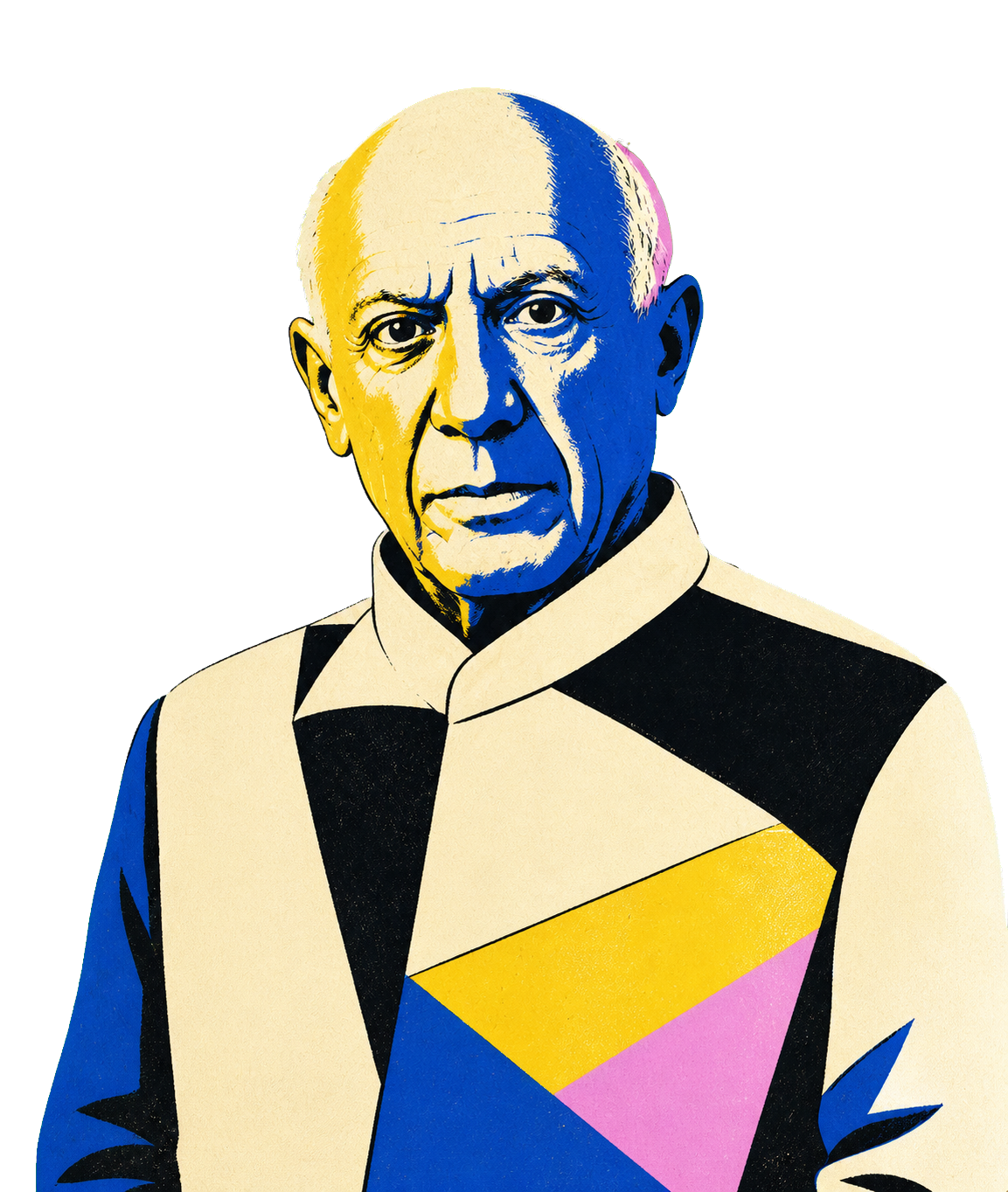 Retrato ilustrado de Pablo Picasso